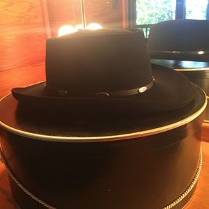 STETSON GUN CLUB "NEW" black felt SZ 7.3/8